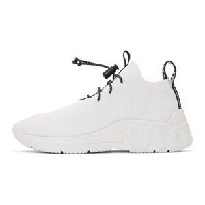 Miu Miu White Technical Knit Sneakers